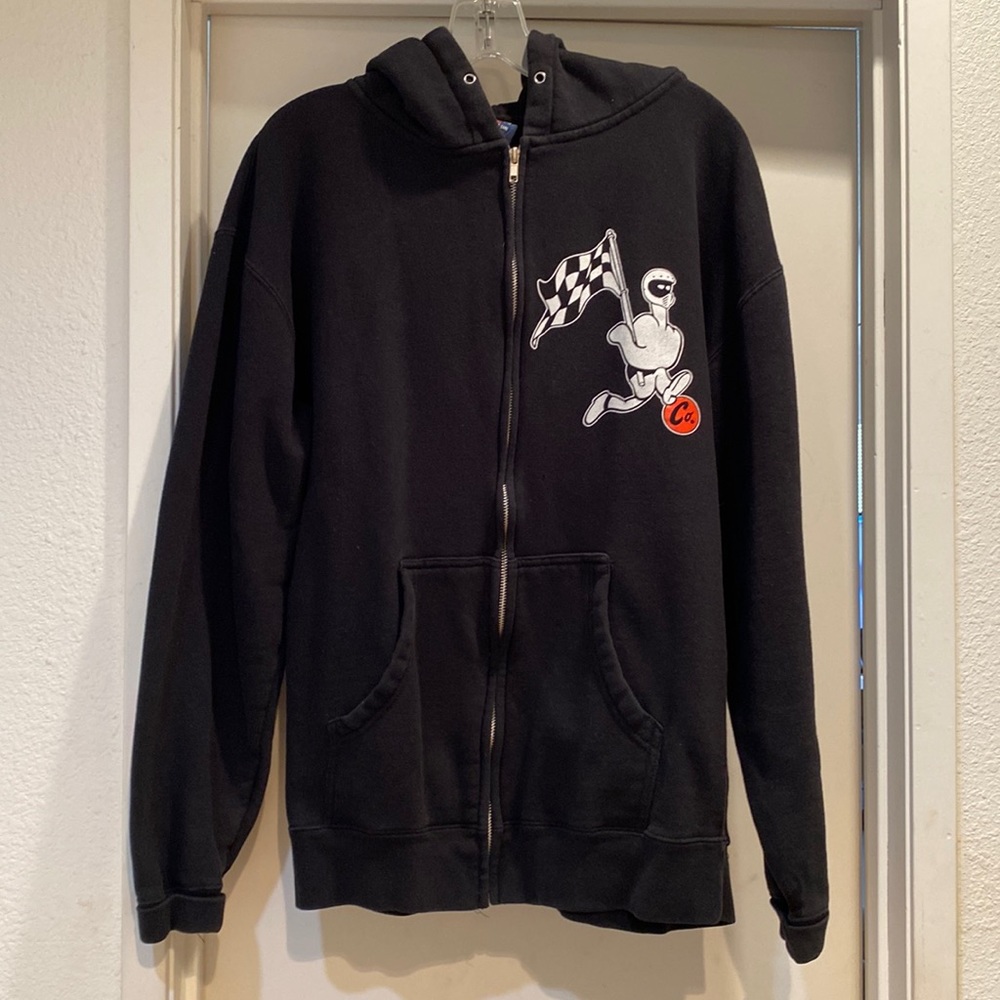 Black zip up hoodie